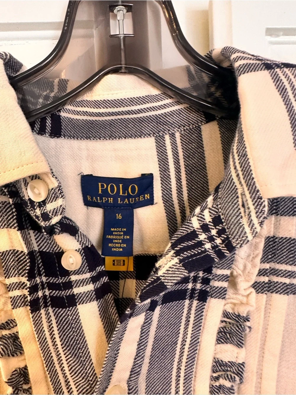 Polo Ralph Lauren plaid button